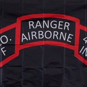 425th Infantry Regiment Flag a - Ranger Scroll